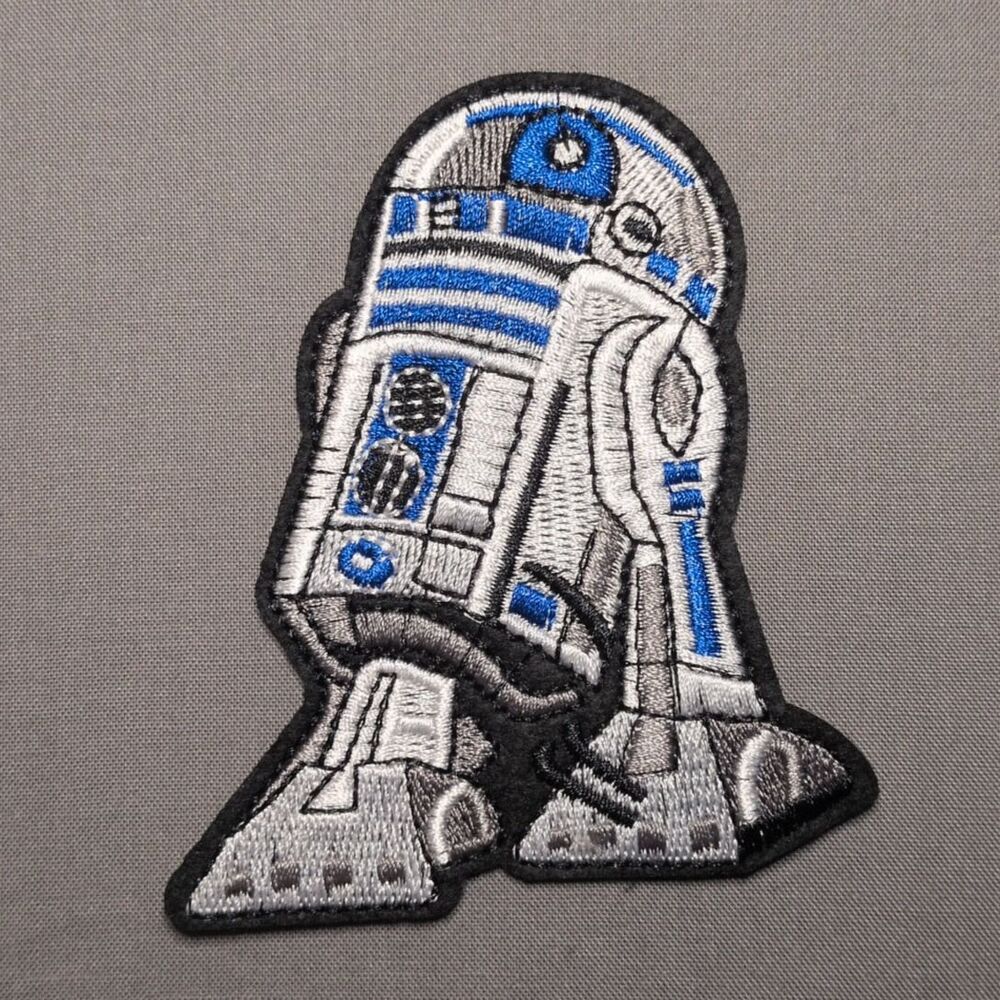 R2-D2 Droid Star Wars Embroidered Iron On Patch